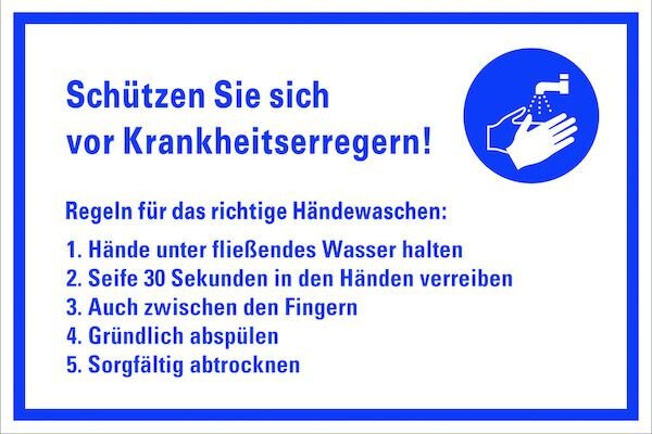 PROT Hinweisfolie PHFSVK Schutz vor Krankheitserreger