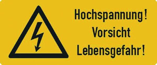 PROT Maschinenschild Hochspannung PMSHL (10 Stk.)