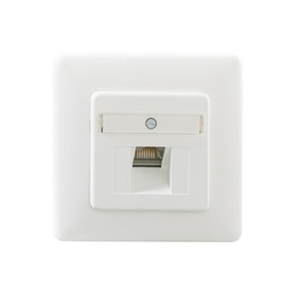 RUTENBECK Datenanschlussdose flex reinweiss UAE-Cat.6A iso-8 Up 1xRJ45s LSA