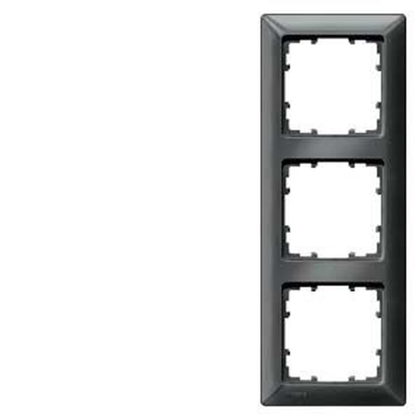 SIEMENS Rahmen 5TG2553-6 3fach carbon metallic