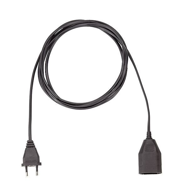 BACHMANN Verl&auml;ngerung 233.186 H03VVH2-F 2x0,75 5m schwarz