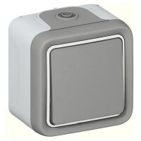 LEGRAND Wippschalter Plexo IP55 69711 1polig FR AP grau