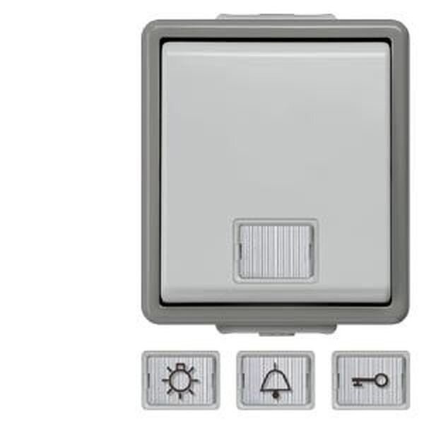 SIEMENS Taster 5TD4701 1S mit weissem Fenster
