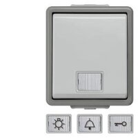 SIEMENS Taster 5TD4701 1S mit weissem Fenster