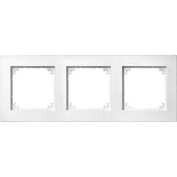MERTEN Rahmen M-PLAN 486319 3fach polarwei&szlig;