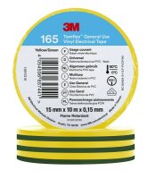3M Temflex Isolierband 165 Grün/Gelb 15mmx10m