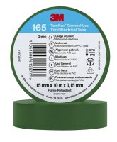 3M Temflex Isolierband 165 Grün 15mmx10m