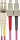 Paschke Datensysteme LWL Patchkabel MM OM4 pink duplex 2G50 LCd/SCd 3m