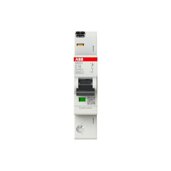 ABB Sicherungsautomat SX201-C16 Flexline C-Char.6kA 16A 1P