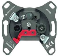 PROT 3-Loch SAT Antennendose Stich/End PSD-S