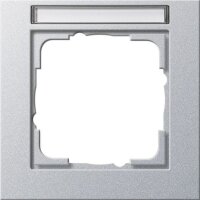 GIRA Rahmen 109125 1fach Beschriftungsfeld E2 alu