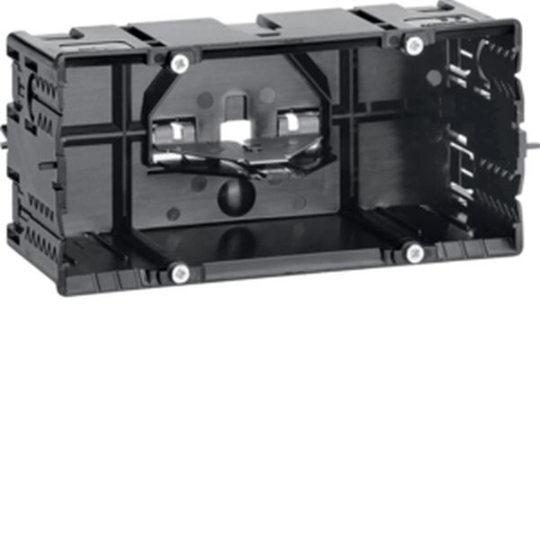 HAGER TEHALIT Ger&auml;teeinbaudose GLS55002 2fach schwarz BR/BRN C-Profil