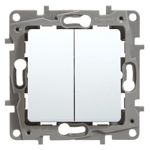 LEGRAND Doppelwechselschalter 664702 Niloe 10AX ultraweiss