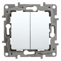 LEGRAND Doppelwechselschalter 664702 Niloe 10AX ultraweiss
