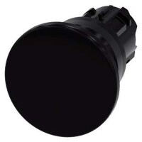 SIEMENS Pilzdrucktaster 22mm rund schwarz 40mm