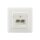RUTENBECK Datenanschlussdose Cat6 flex 2xRJ45s Unterputz reinweiss