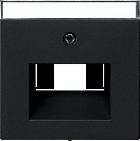 GIRA Abdeckung 0284005 Beschriftungsfeld UAE/IAE+Netzwerk System 55 Schwarz matt
