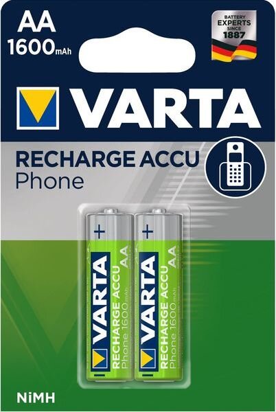 VARTA Phone Akku 58399 AA 1600mAh 2Blister Mignon T399