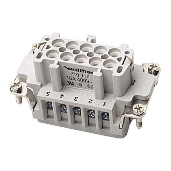WALTHER Buchseneinsatz 710110 10polig