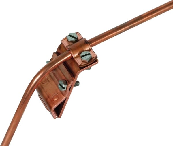 DEHN Dachrinnenklemme 338007 Cu 7-10mm mit &Uuml;berleger