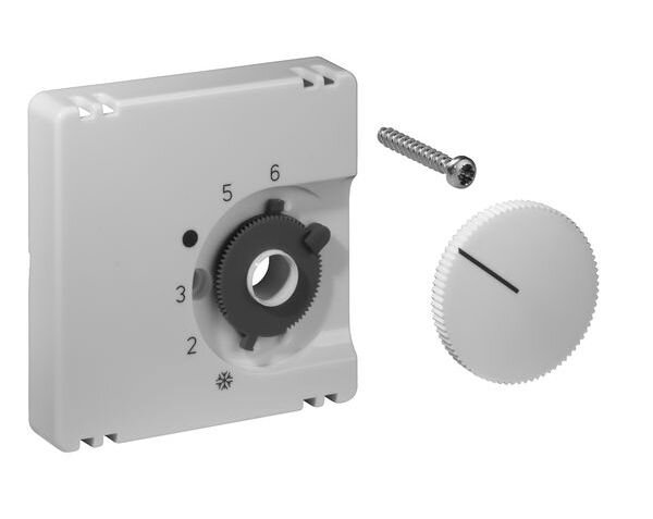 ALRE Abdeckung f&uuml;r Raumtemperaturregler JZ-001.110 55x55mm glanz perlweiss