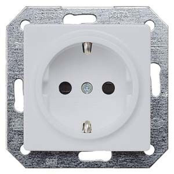 SIEMENS Steckdose SCHUKO 5UB1934 aluminium-metallic 10/16A 250V