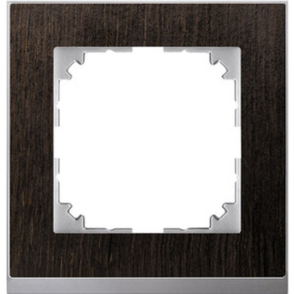 MERTEN Rahmen M-Pure MEG40103671 1fach Wenge/aluminium Decor
