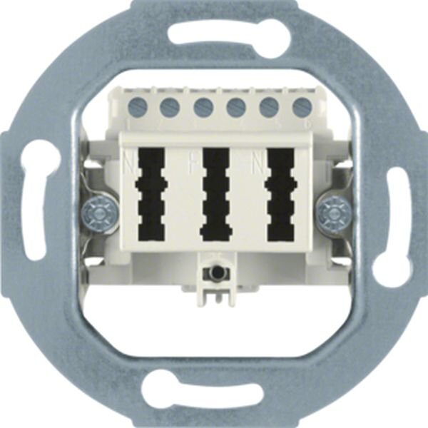 BERKER TAE-Steckdose 450002 3x6NFN weiss
