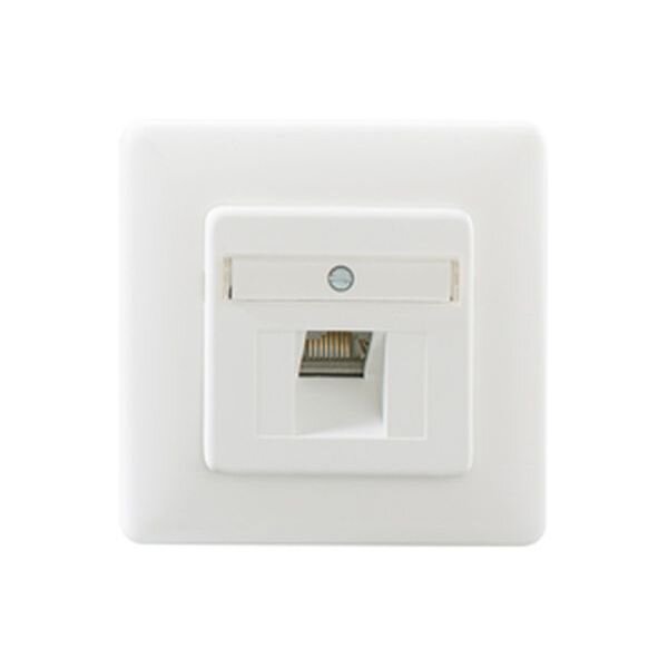 RUTENBECK Datenanschlussdose Cat6 flex 1xRJ45s Unterputz reinweiss