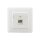 RUTENBECK Datenanschlussdose Cat6 flex 1xRJ45s Unterputz reinweiss