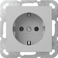 GIRA Steckdose SCHUKO 4188015 System 55 Grau matt (lackiert)