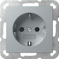 GIRA Steckdose SCHUKO 418826 System 55 F Alu (lackiert)...