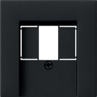 GIRA Abdeckung 0276005 TAE USB System 55 Schwarz matt