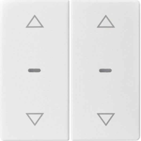 BERKER Abdeckung 80961329 f. Tastm. 2fach Q.x polarweiss