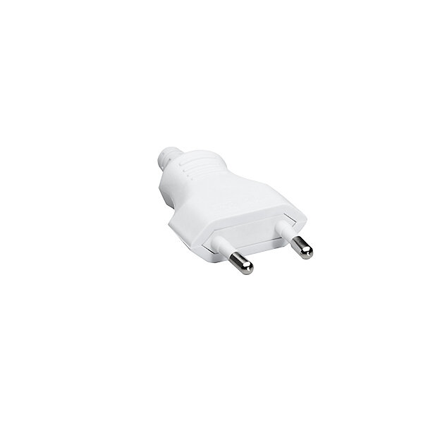 BACHMANN Euroflachstecker Schraubanschluss wei&szlig; PK= 3