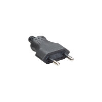 BACHMANN Euroflachstecker Schraubanschluss schwarz PK=3 Stck
