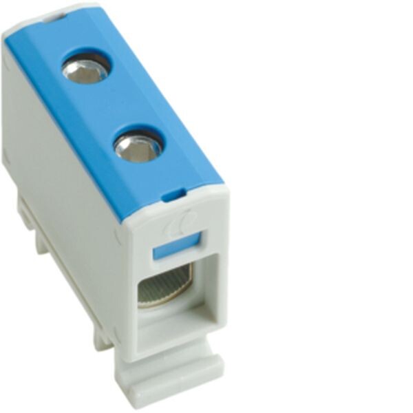 HAGER Anschlussklemme f&uuml;r Alu-+CU-Leitungen 2,5-50qmm blau