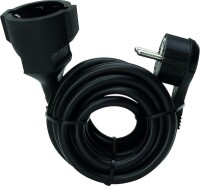 PROT Schutzkontakt-Flachstecker PSKFL3s H05VV-F 3m schwarz