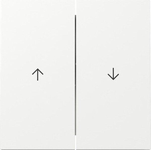 GIRA Wippe 329470 Wippe 2fach mit Pfeilsymbol Reinwei&szlig; gl&auml;nzend