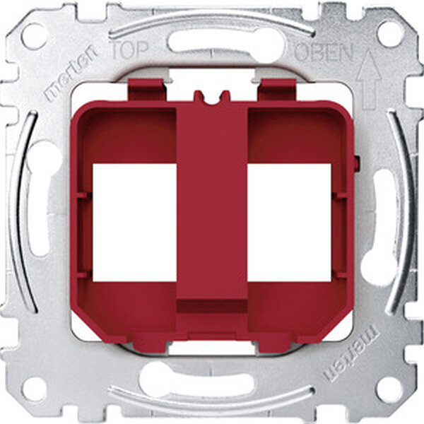 MERTEN Tragplatte MEG45660006 f&uuml;r Steckve Modular Jack rot