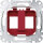 MERTEN Tragplatte MEG45660006 f&uuml;r Steckve Modular Jack rot