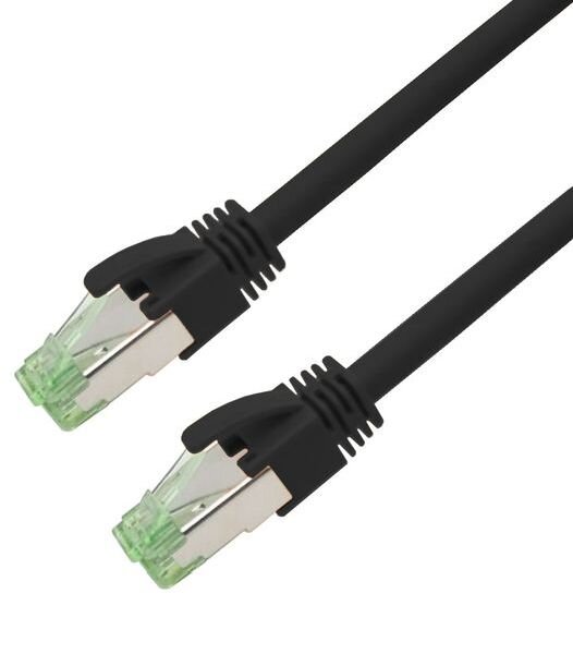 HighPatch Nambo Patchkabel Cat.6A schwarz 4P26 TPE-LSZH S/FTP 2xRJ45 1m