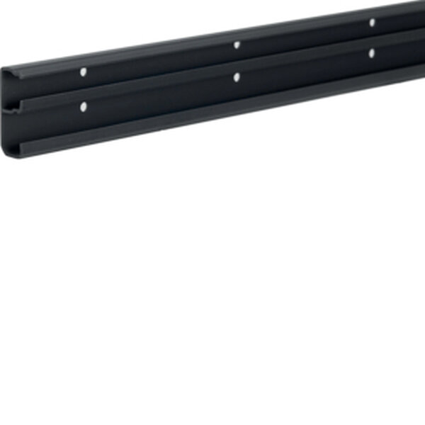 HAGER TEHALIT Sockelleistenkanal-Unterteil UT 20x50mm schwarz