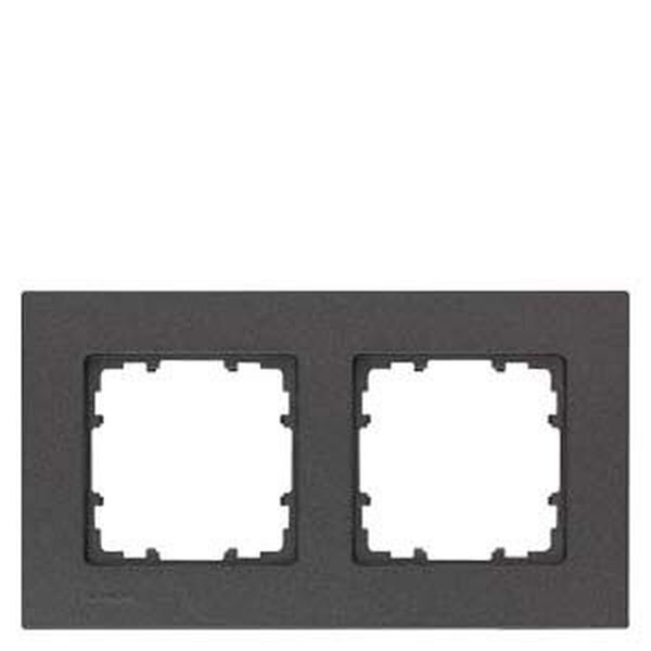 SIEMENS Rahmen 5TG1112-2 2fach carbon-metallic 161x90mm