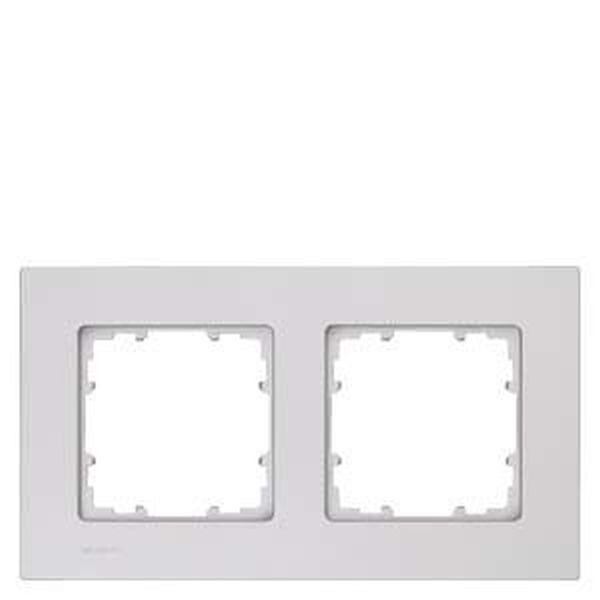 SIEMENS Rahmen 5TG1112-1 2fach alu-metallic 161x90mm