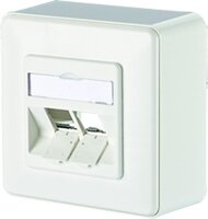 METZ CONNECT Datenanschlussdose leer reinweiss für...