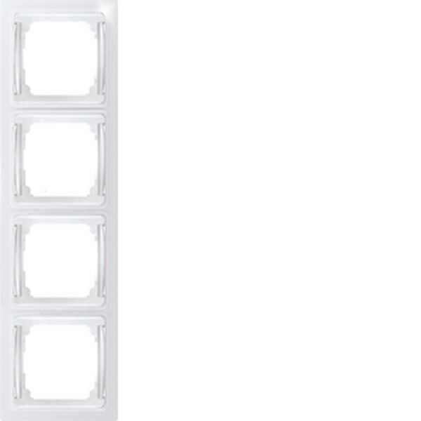 ELTAKO Abdeckrahmen R4UE55-wg 4-fach 55x55mm reinwei&szlig; gl.