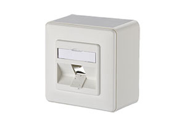 METZ CONNECT Moduldose 1Port AP leer 43mm reinwei&szlig;
