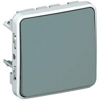 LEGRAND Wipptaster 1polig Feuchtr. Modular Plexo IP55 grau