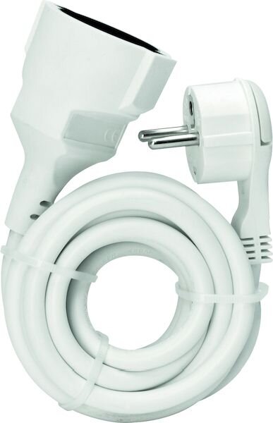 PROT Schutzkontakt-Flachstecker PSKFL2w H05VV-F 2m weiss
